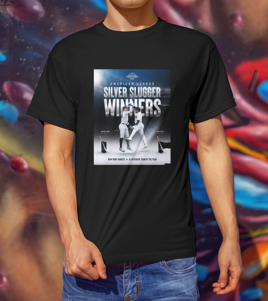 American League Silver Slugger Winners Aaron Judge Juan Soto New York Yankees AL Offensive Team Of The Year T-Shirt