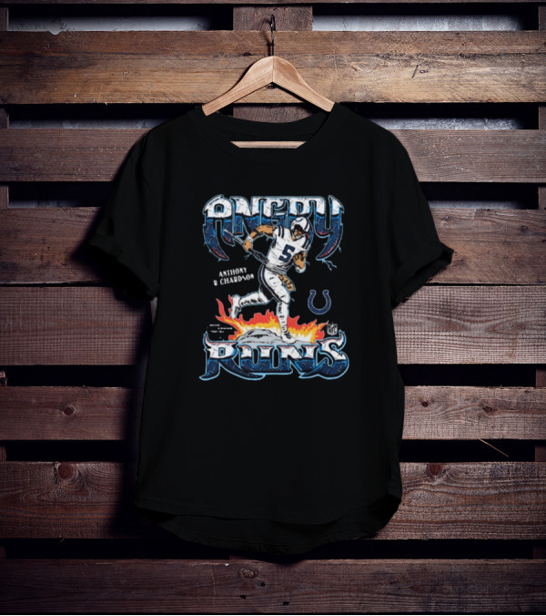 Angry Runs Anthony Richardson Indianapolis Colts NFL T-Shirt