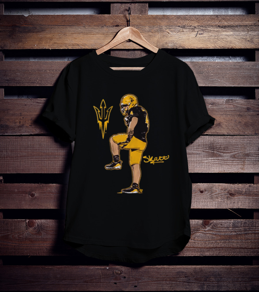 Arizona State Sun Devils Football Skattebo Pose Signature T-Shirt