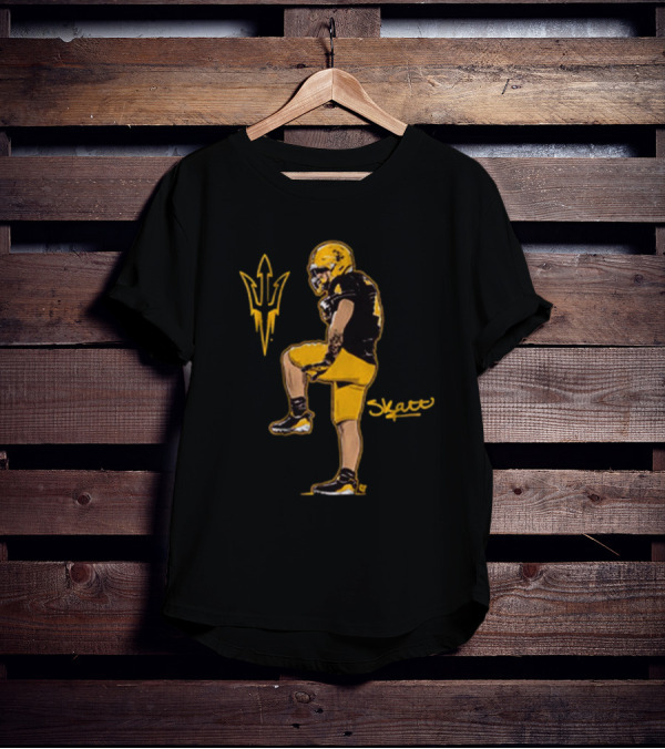 Arizona State Sun Devils Football Skattebo Pose Signature T-Shirt