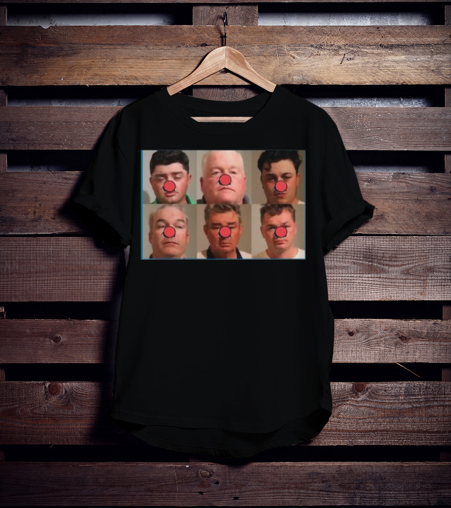 Bradley Jennings Mesker Daley Carroll And Carroll 1st 6 Man Clown Red Nose Faces T-Shirt