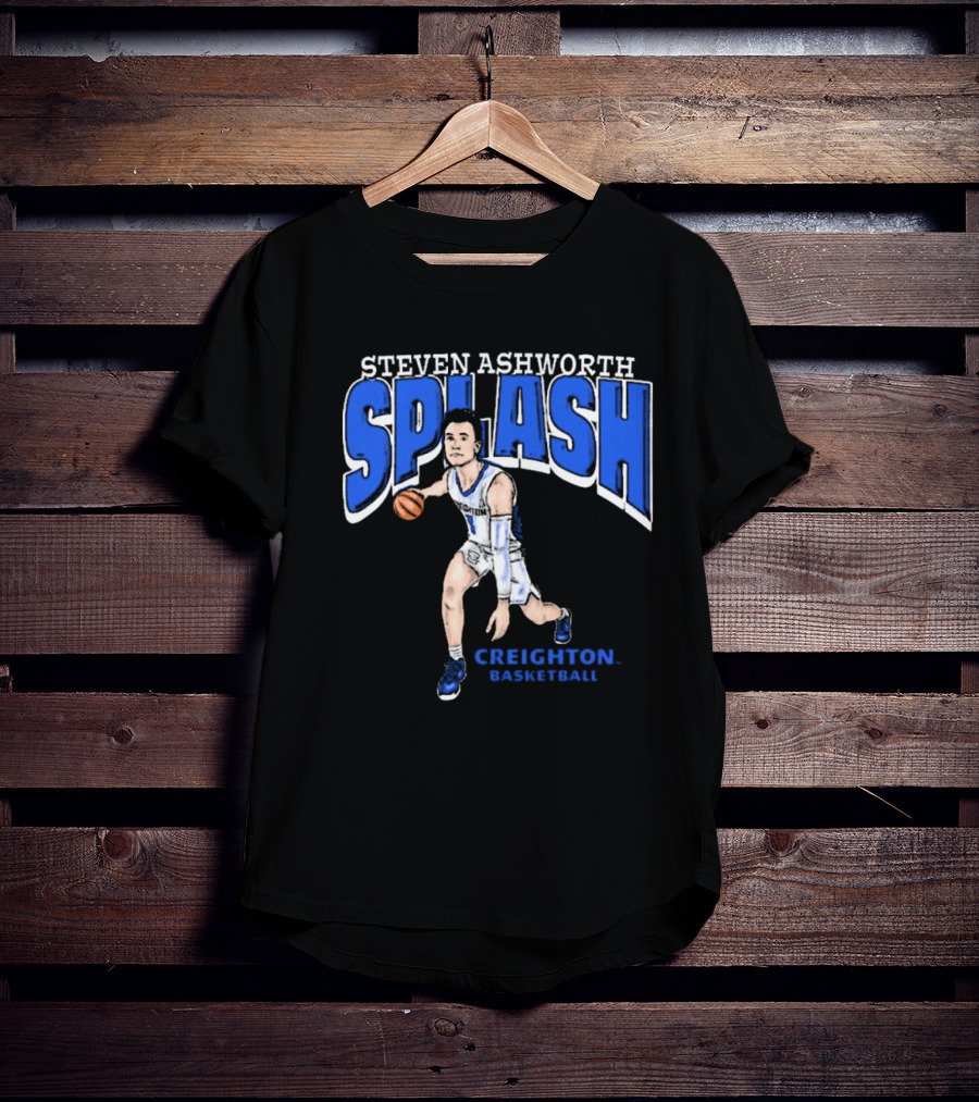 Steven Ashworth Splash Creighton Basketball Cartoon T-Shirt