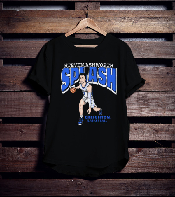 Steven Ashworth Splash Creighton Basketball Cartoon T-Shirt