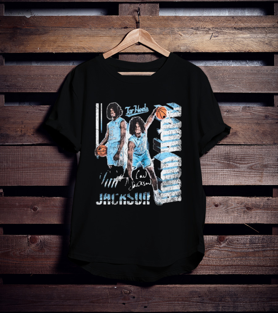Ian Jackson North Carolina Tar Heels Basketball Signature 90s Hood Hope T-Shirt