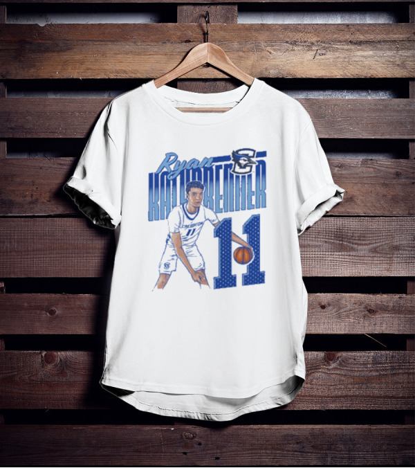 Ryan Kalkbrenner Creighton Bluejays Number 11 Cartoon Big East Conference T-Shirt