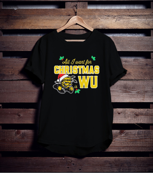 All I Want For Christmas Is WSU Wheat Shock WU T-Shirt