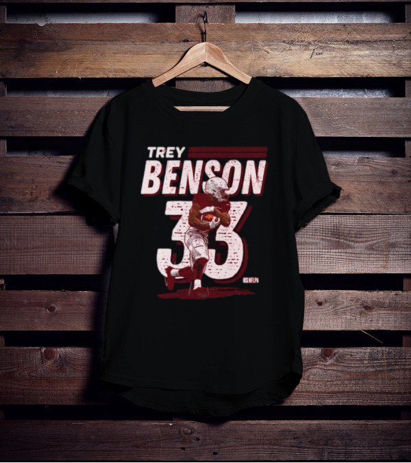 Trey Benson NFLPA #33 Vintage Arizona Cardinals T-Shirt