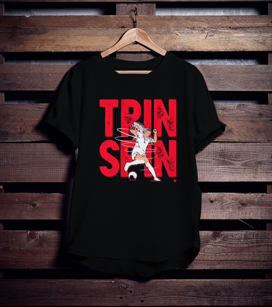 Trinity Rodman Washington Spirit Soccer Trin Spin Action T-Shirt