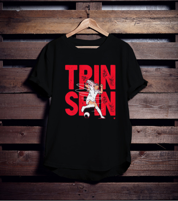 Trinity Rodman Washington Spirit Soccer Trin Spin Action T-Shirt