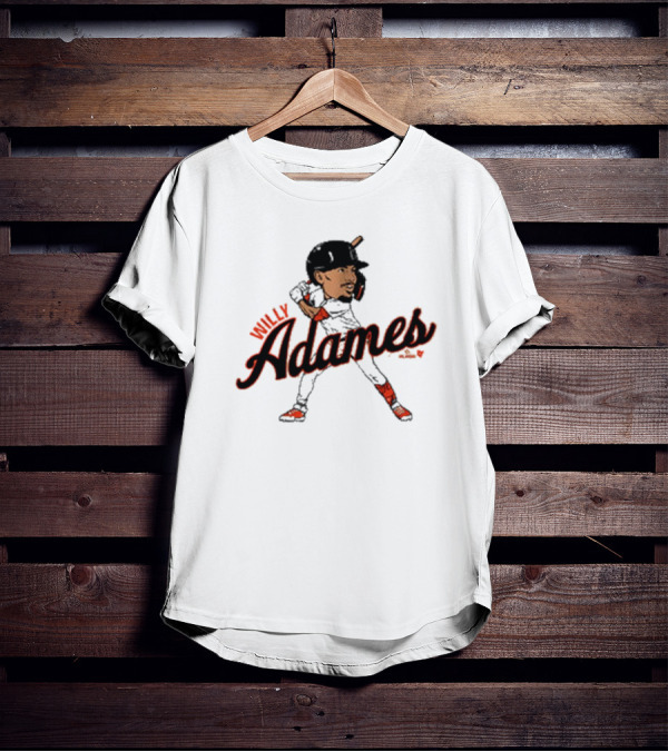 Willy Adames San Francisco Giants Caricature MLB Player T-Shirt