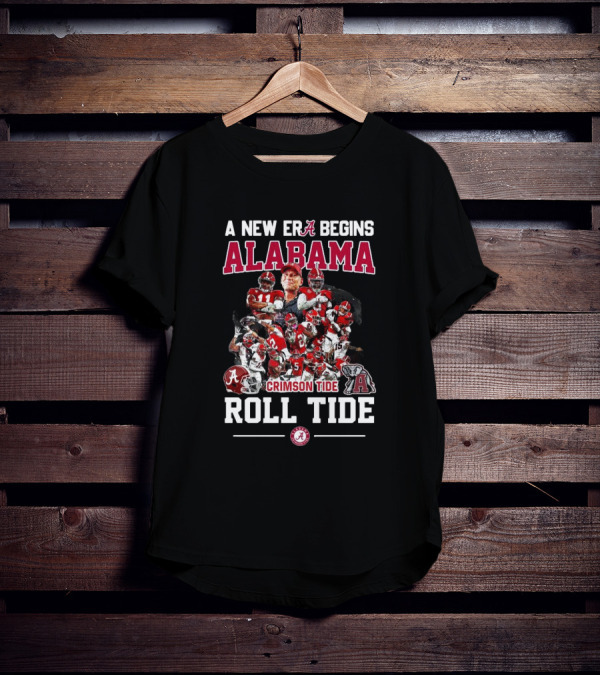 Alabama Crimson Tide A New Era Begins Roll Tide All Players T-Shirt