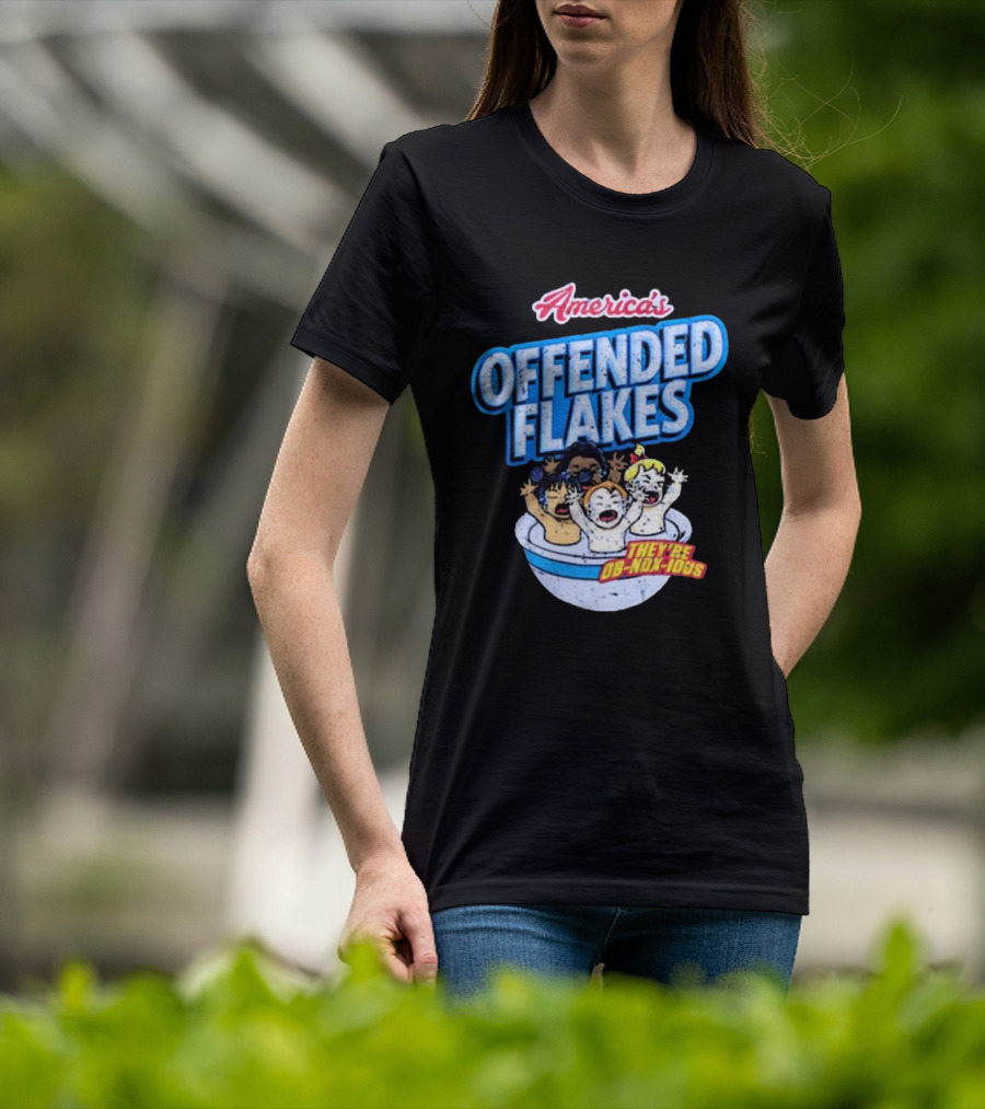 America's Offended Flakes They're Ob Nox Ious Derrick Holland T-Shirt