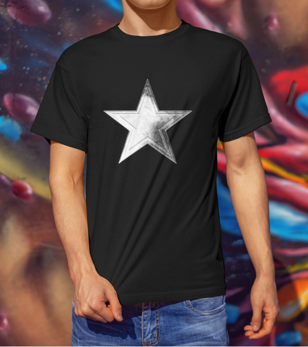 Cowboys Silver Lone Star Golf Cutout T-Shirt