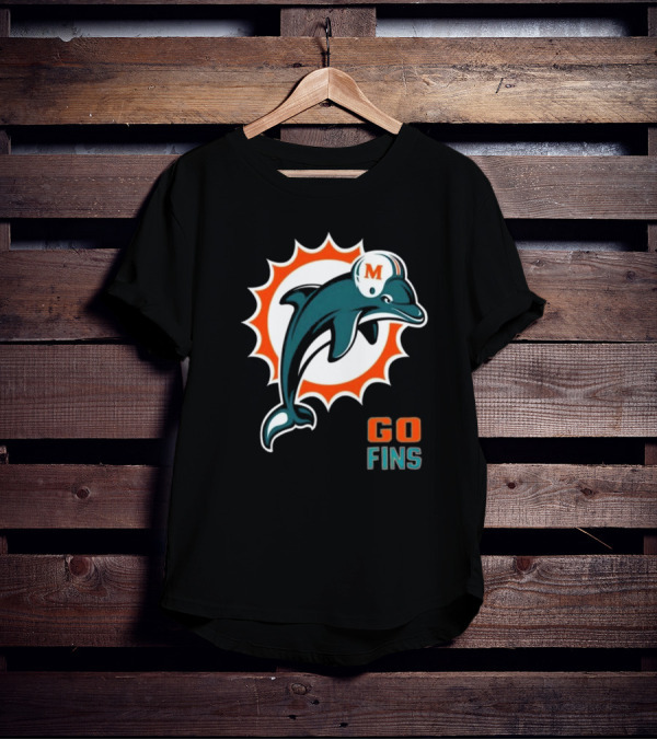 Golf X Dolphins Go Fins M Helmet T-Shirt