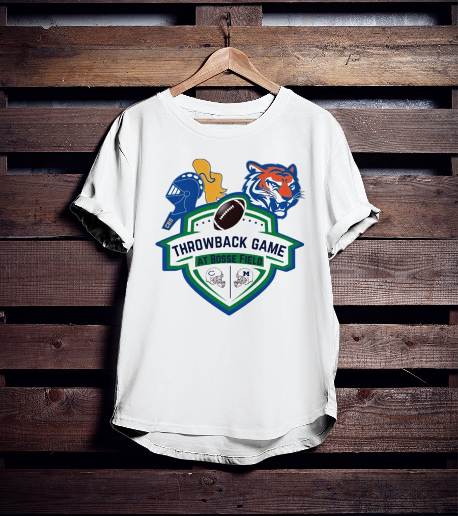 Throwback Game At Bosse Field Memorial Central Tigers Knights Football Showdown T-Shirt