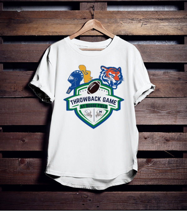 Throwback Game At Bosse Field Memorial Central Tigers Knights Football Showdown T-Shirt