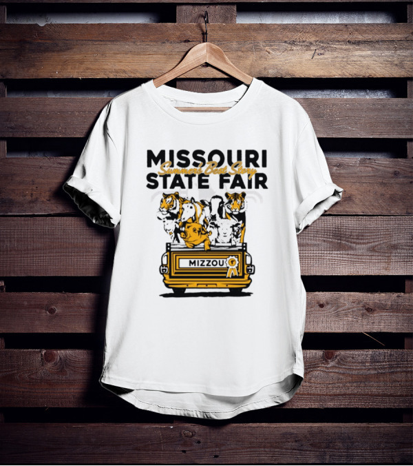 Missouri State Fair Mizzou Summers Best Story Truck With Animals T-Shirt