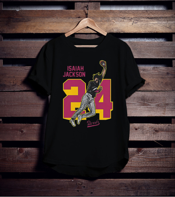 Isaiah Jackson 24 Arizona State Baseball Player Dunk Action T-Shirt