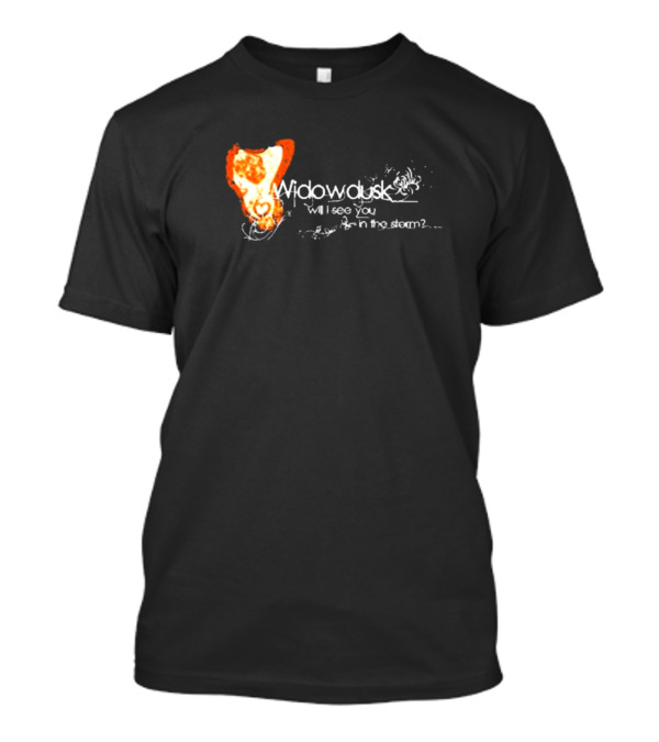 Widowdusk Will I See You In The Storm Fiery Orange Abstract T-Shirt