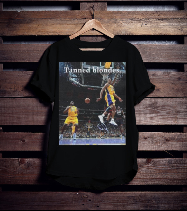 Tanned Blondes Basketball Lakers-Sixers Game Scene T-Shirt