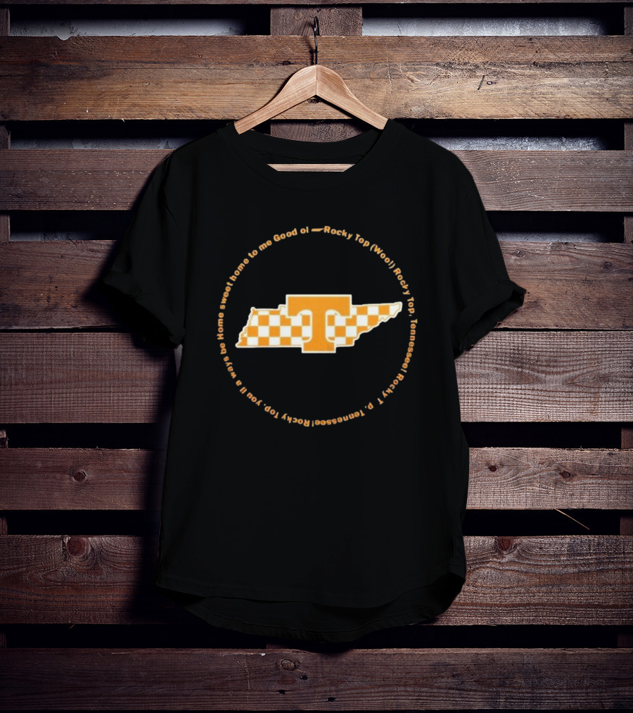 Rocky Top Tennessee Volunteers Home Sweet Home Checkerboard T T-Shirt