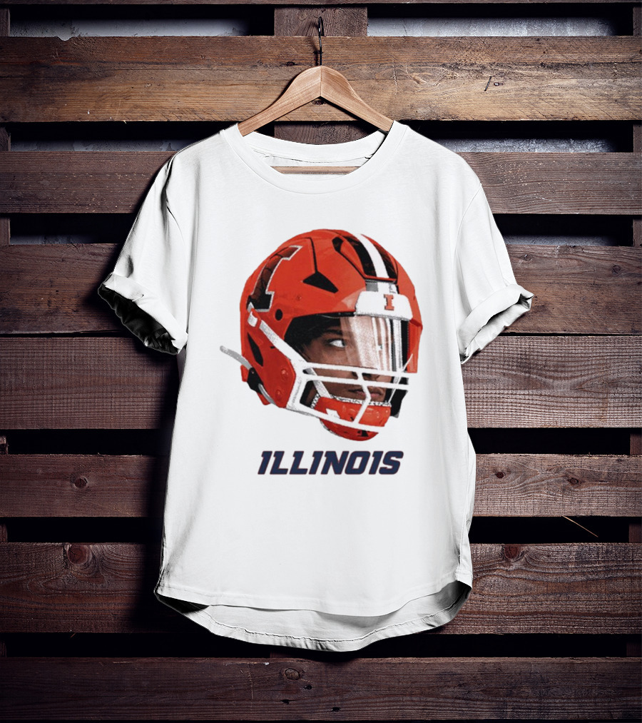 Matthew Bailey Illinois Fighting Illini Football Helmet Ill1no1s T-Shirt