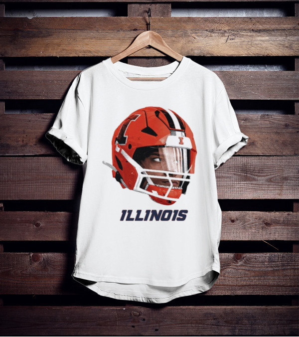 Matthew Bailey Illinois Fighting Illini Football Helmet Ill1no1s T-Shirt