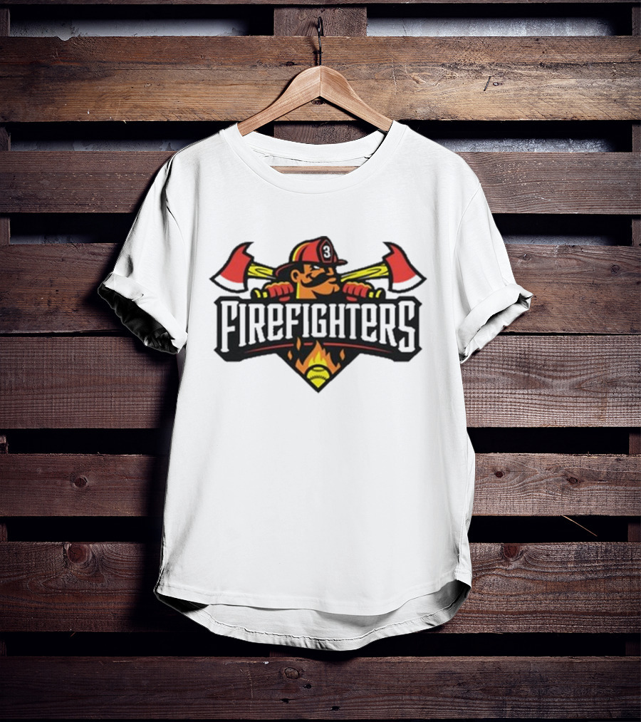 The Savannah Bananas Firefighters Logo Baseball Holiday Tailgaters New T-Shirt