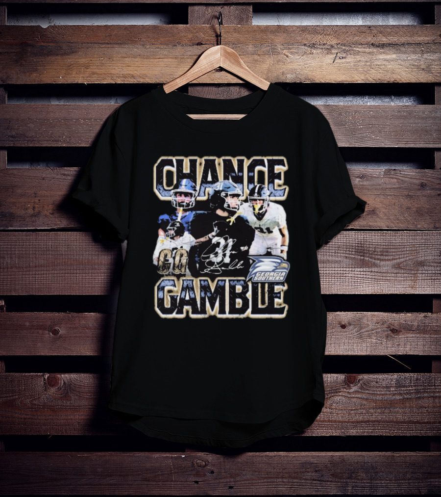 Chance Gamble Georgia Southern Eagles Football Go Signature 90s T-Shirt
