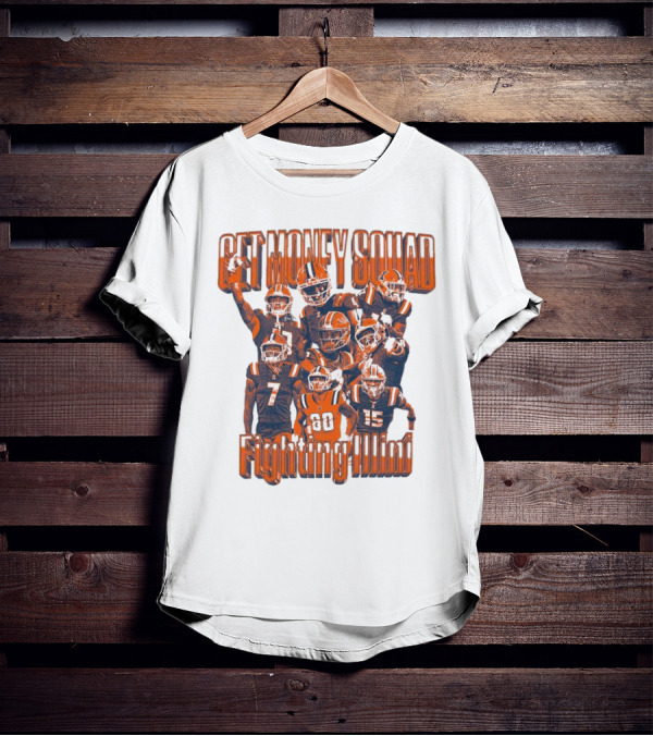 Get Money Squad Illinois Fighting Illini Football Team Week 5 Players T-Shirt