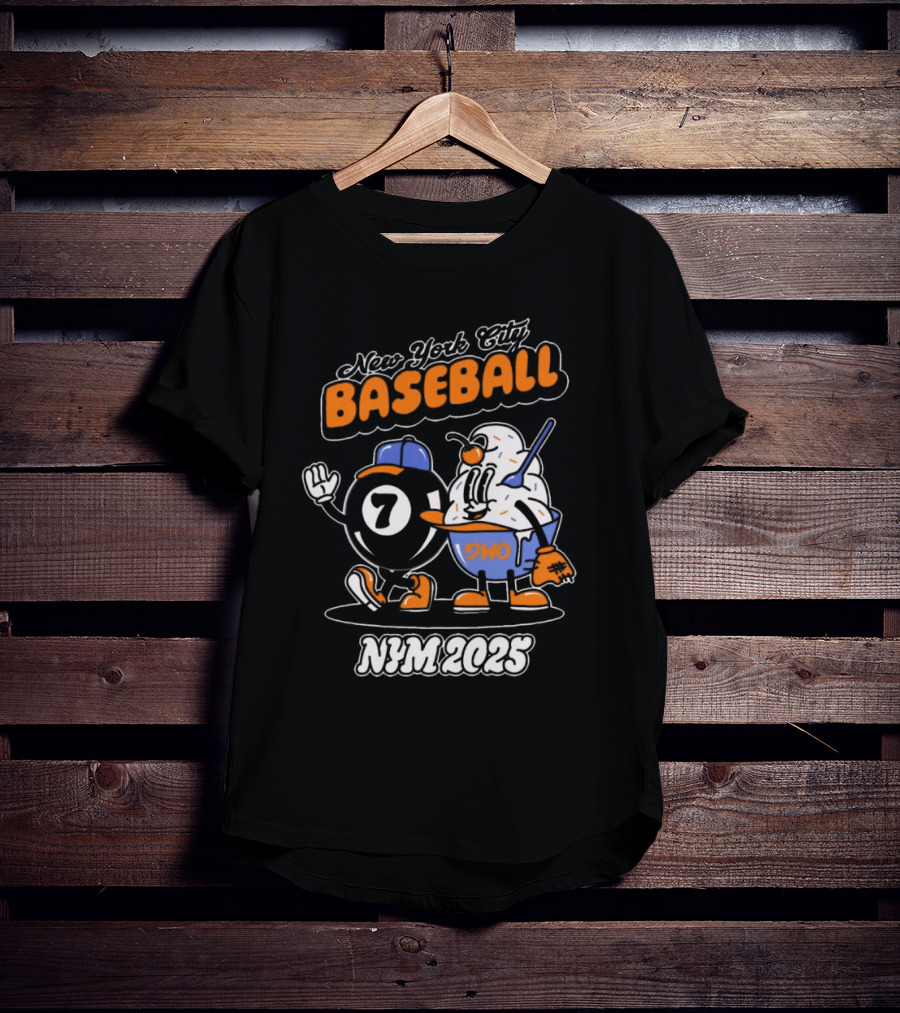 New York City Baseball Magic 7 Ball Nym 2025 T-Shirt