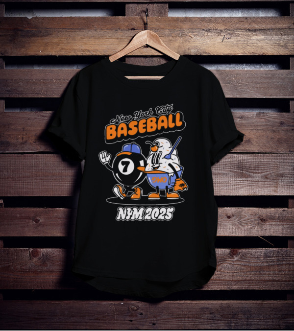 New York City Baseball Magic 7 Ball Nym 2025 T-Shirt