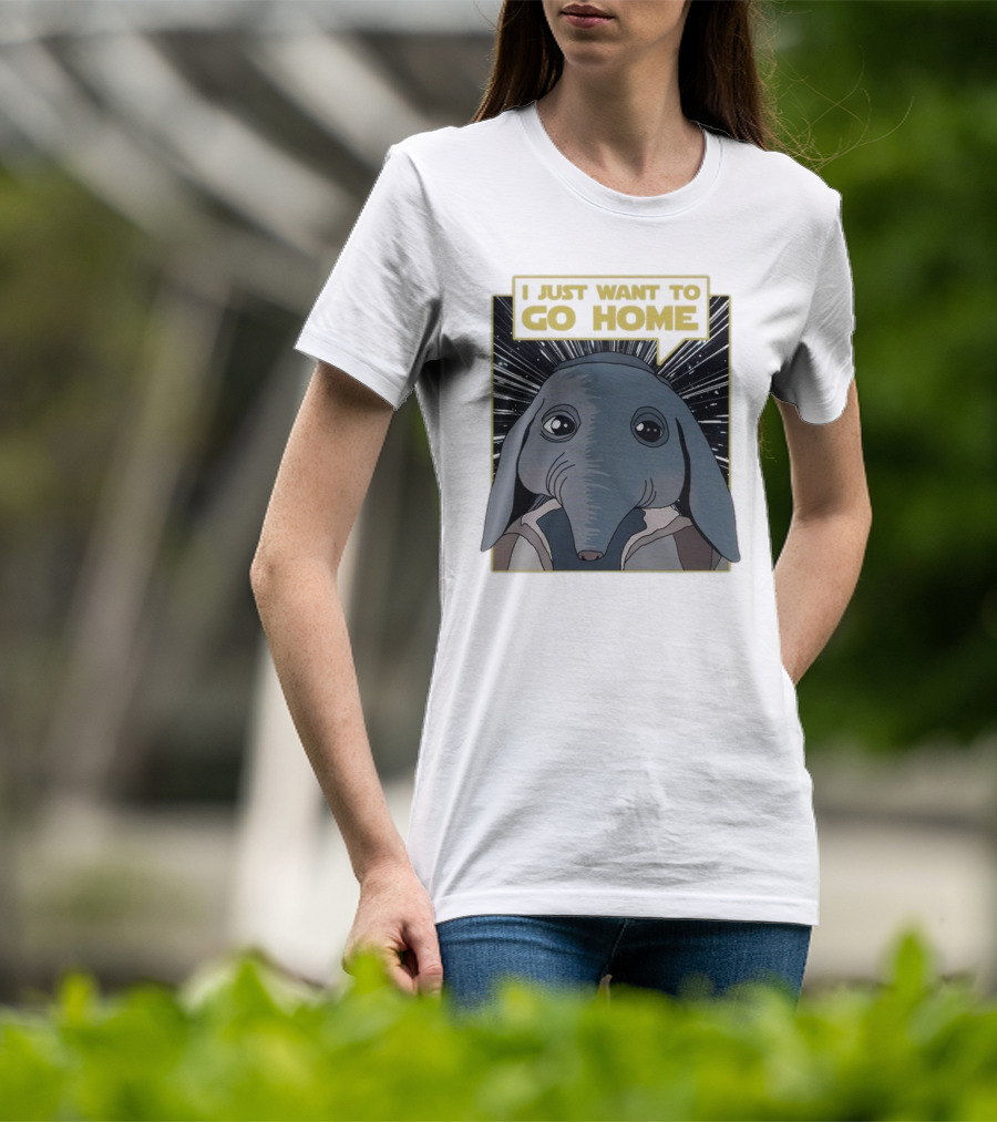Nerd Riot I Just Want To Go Home Alien Creature T-Shirt
