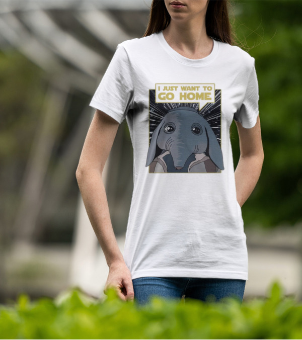 Nerd Riot I Just Want To Go Home Alien Creature T-Shirt