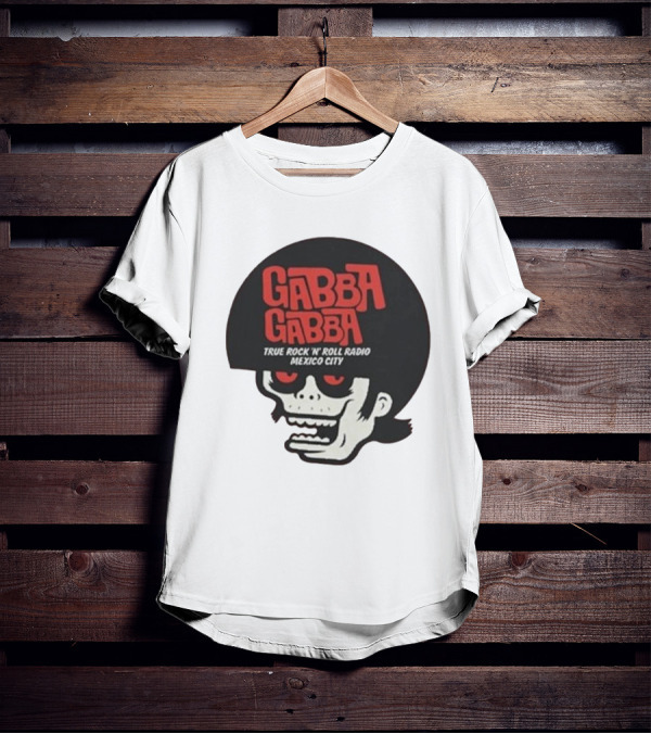 GABBA GABBA True Rock 'n' Roll Radio Mexico City Skull T-Shirt