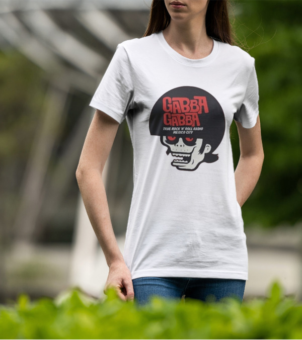 GABBA GABBA True Rock 'n' Roll Radio Mexico City Skull T-Shirt