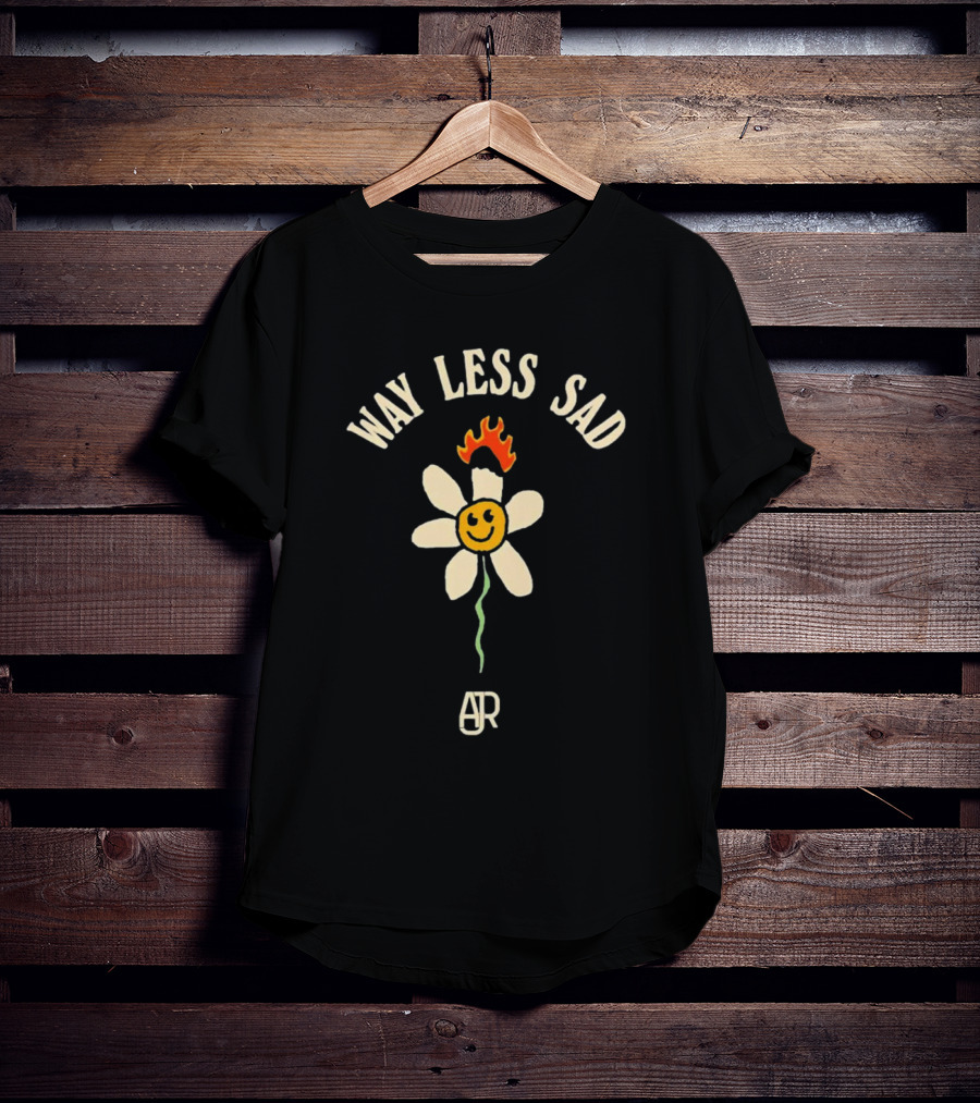 AJR Way Less Sad Smiling Flower On Fire T-Shirt