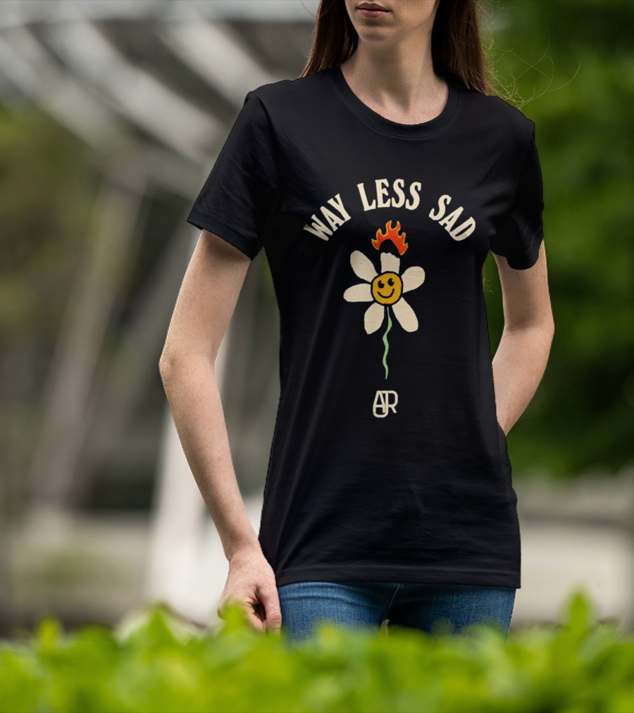 AJR Way Less Sad Smiling Flower On Fire T-Shirt