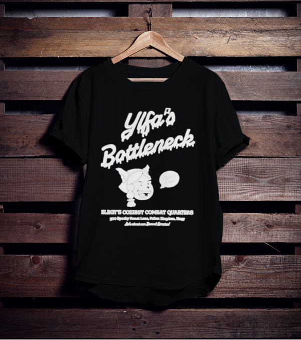 Ylfa's Bottleneck Elegy's Coziest Combat Quarters 300 Spooky Forest Lane Fallen Kingdom Expy T-Shirt