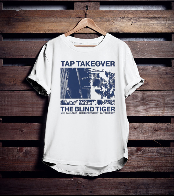 Tap Takeover The Blind Tiger Mex Can Lager Blueberry Wheat Glitter Pony T-Shirt