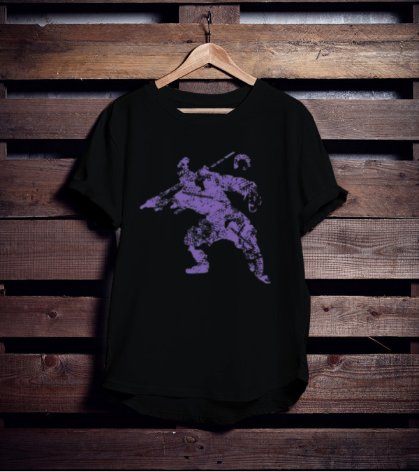 Froidcommedehors Big Fcd Violet Vintage Samurai T-Shirt