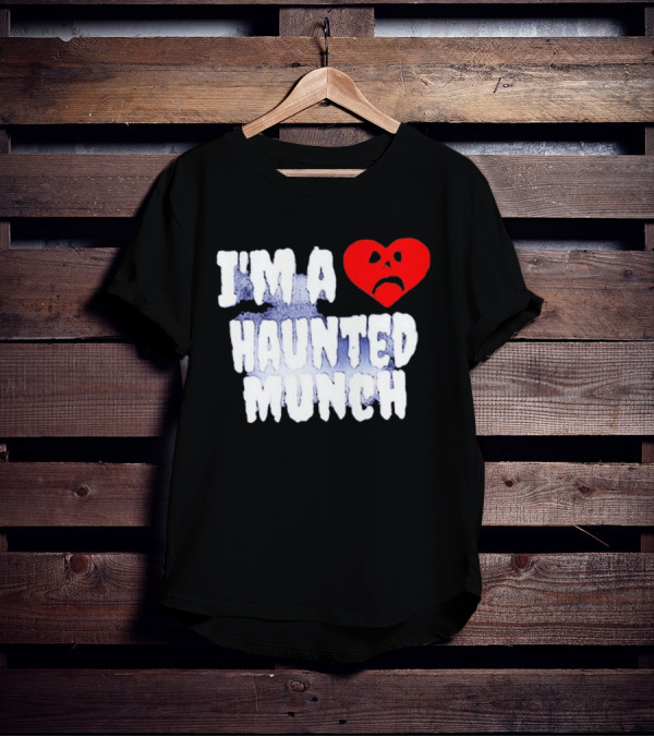 I’m A Haunted Munch Heart Sad Face T-Shirt