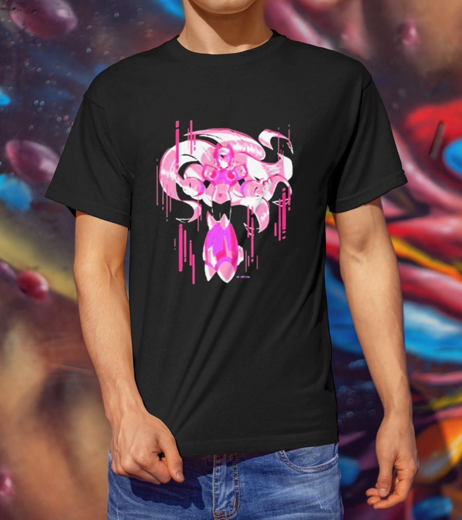 Mega Man Zero Awakened Pink Heroic Armor T-Shirt