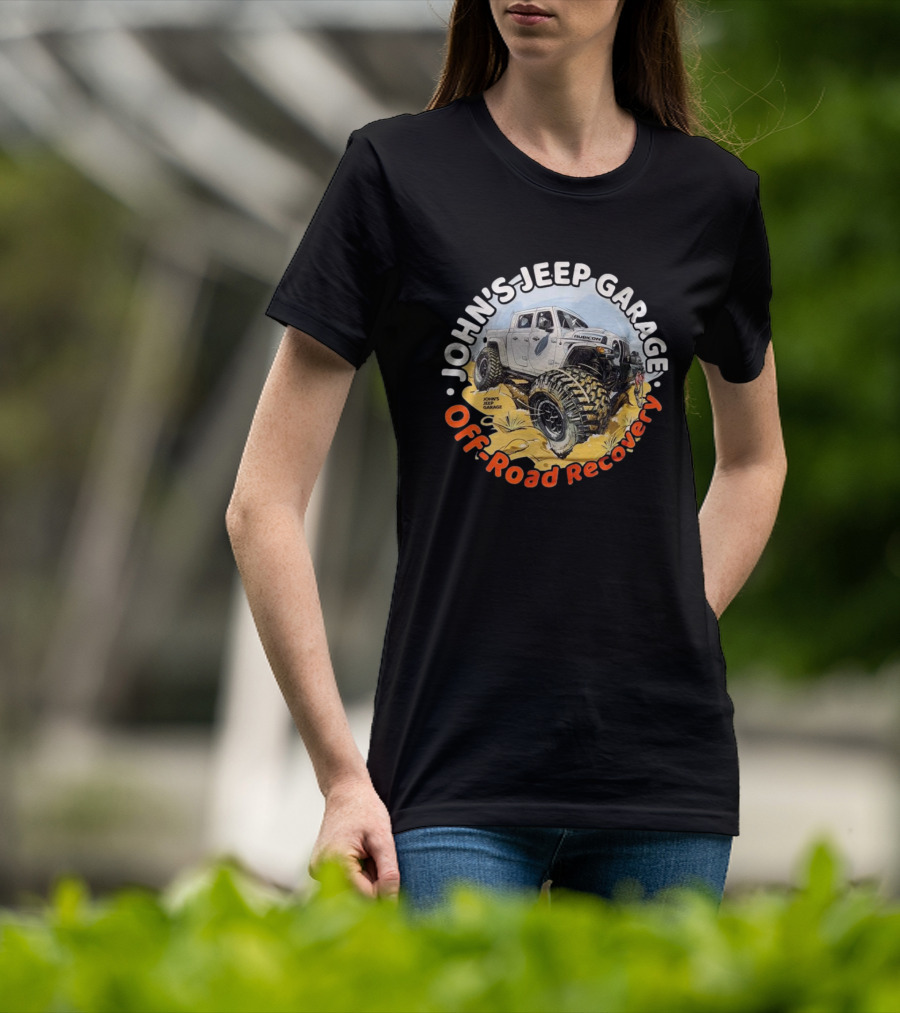 JOHN'S JEEP GARAGE RUBICON OFF-ROAD RECOVERY T-Shirt