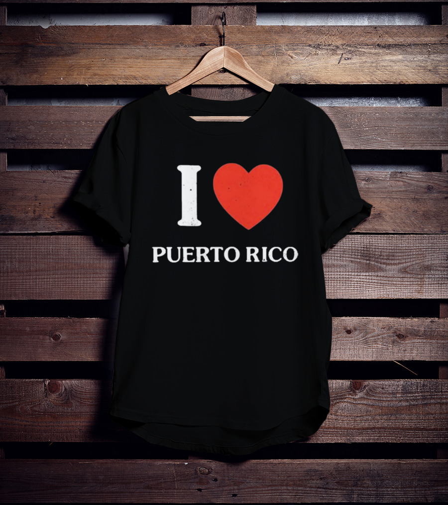 Kenneth Cole Vintage I Love Puerto Rico Heart T-Shirt