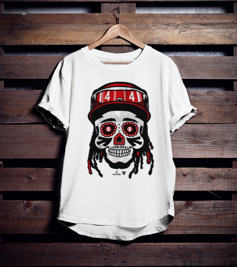 Elly De La Cruz 44 Sugar Skull Cincinnati Reds T-Shirt