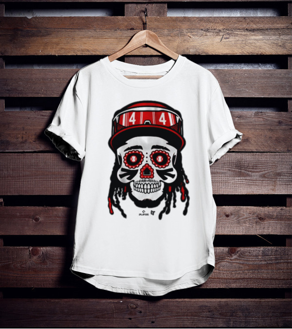 Elly De La Cruz 44 Sugar Skull Cincinnati Reds T-Shirt