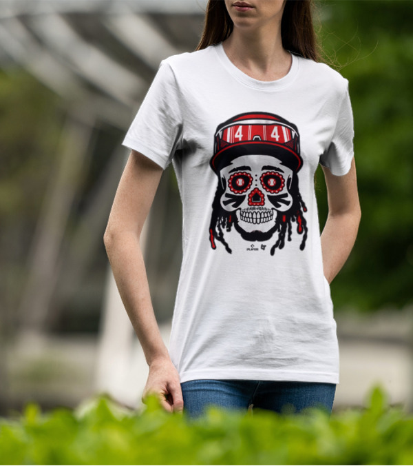 Elly De La Cruz 44 Sugar Skull Cincinnati Reds T-Shirt