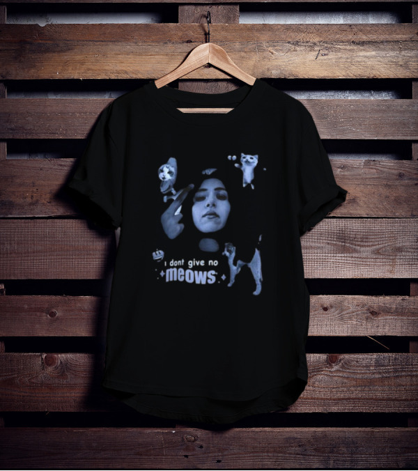 Pokimane X Ebiko Poki I Dont Give No Meows Cats T-Shirt