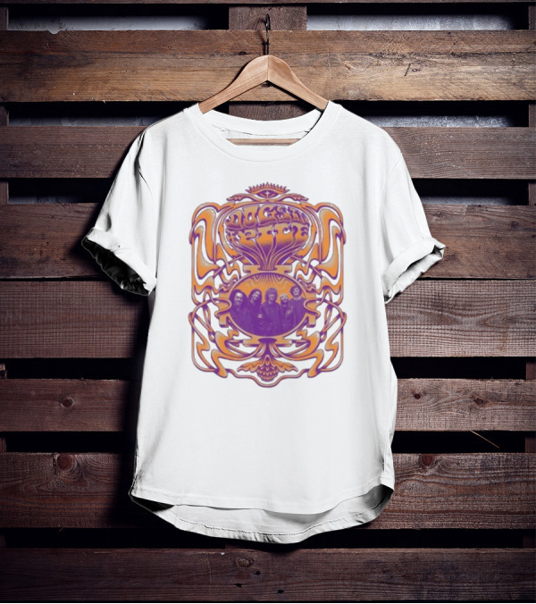 Dogs In A Pile Psychedelic Band Member T-Shirt